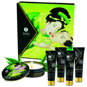 kit cosmetica erotica secretos de gheisa te verde de Shunga