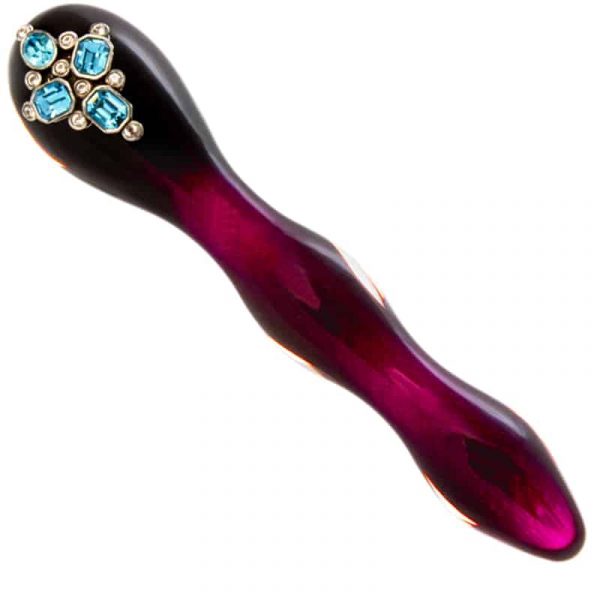 dildo de lujo cristal violeta con SWAROVSKI de SHIRI ZINN pieza
