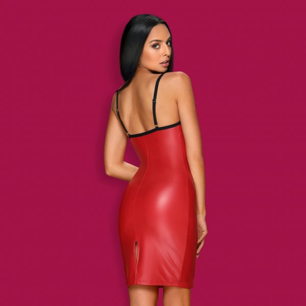 Vestido sexy rojo espalda